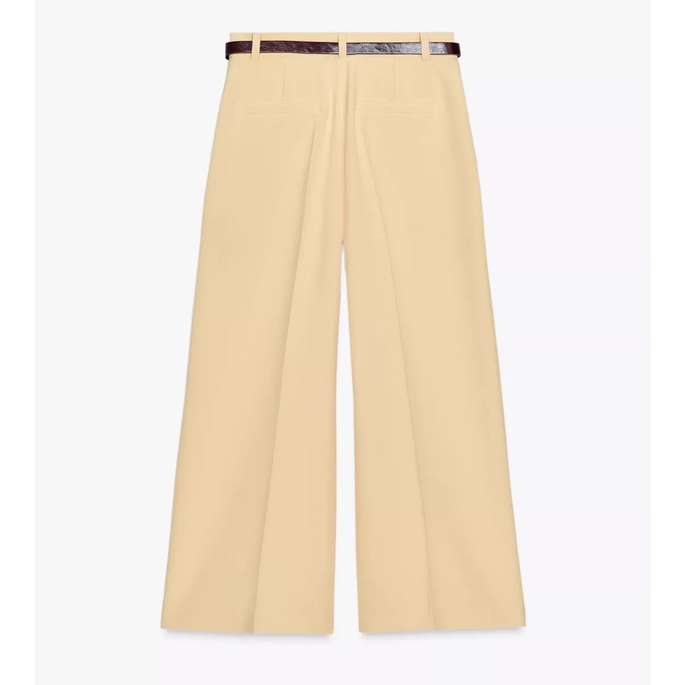 Zara yellow Wide-Leg pants - Picture 7 of 10